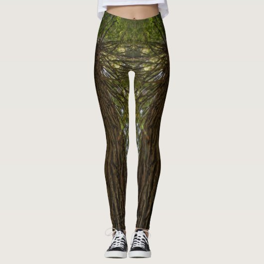 Leggings Séquoia Calme Nature Photo Leging (Devant)