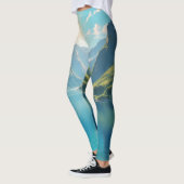 Leggings Sérénité dans les Fjords Pittoresques (Gauche)