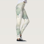 Leggings Sérénité Florale Verte (Droite)