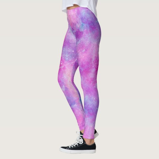 Leggings Série Conception de Galaxie Peinte 2 (Gauche)
