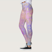 Leggings Série de design peinture léopard 8  (Gauche)