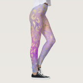 Leggings Série de design peinture léopard 8  (Droite)