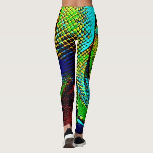Leggings Serpent d'arc-en-ciel (Dos)