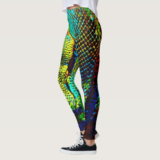 Leggings Serpent d'arc-en-ciel (Gauche)