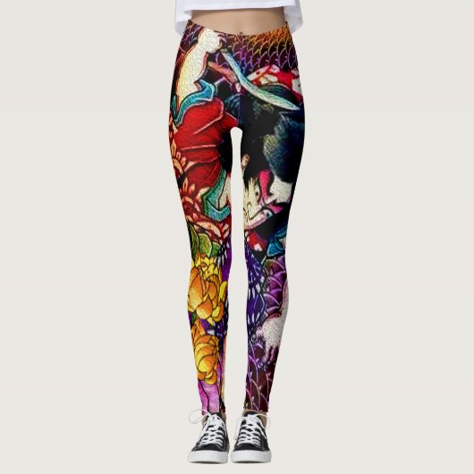 Leggings Serpent de combat samouraï (Devant)