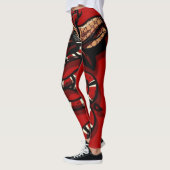 Leggings Serpent de gâteau de velours rouge (Gauche)