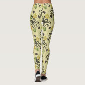 Leggings Serpent et fleurs imprimés (Dos)