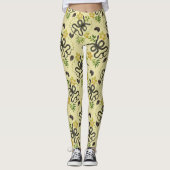 Leggings Serpent et fleurs imprimés (Devant)