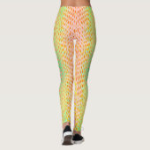 Leggings Serpent Python jaune multicolore Imprimer Femme (Dos)