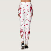 Leggings Serrez-Moi L'Ours En Teddy Avec Les Coeurs (Dos)