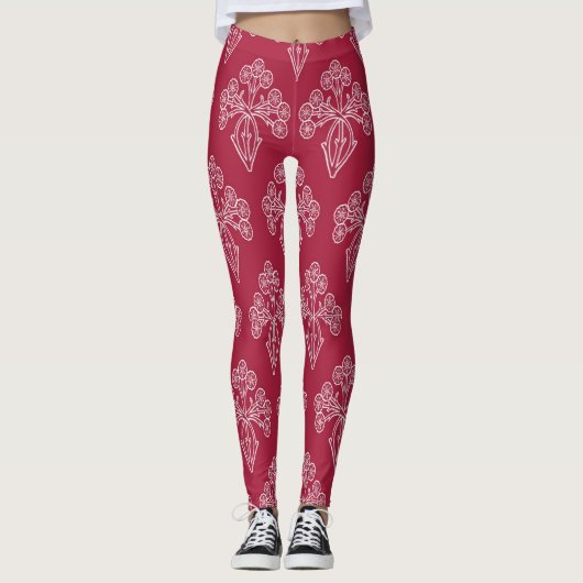 Leggings Ses pattes de fleurs (Devant)