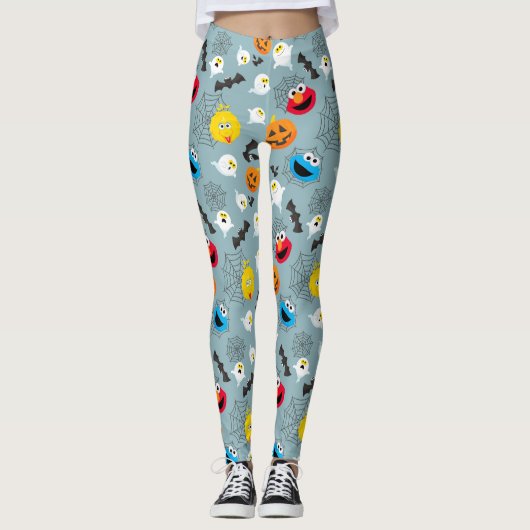 Leggings Sesame Street Cute Motif Halloween (Devant)