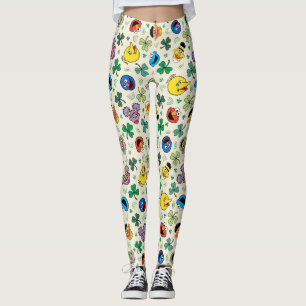 Leggings Sesame Street St. Patrick's Day Motif