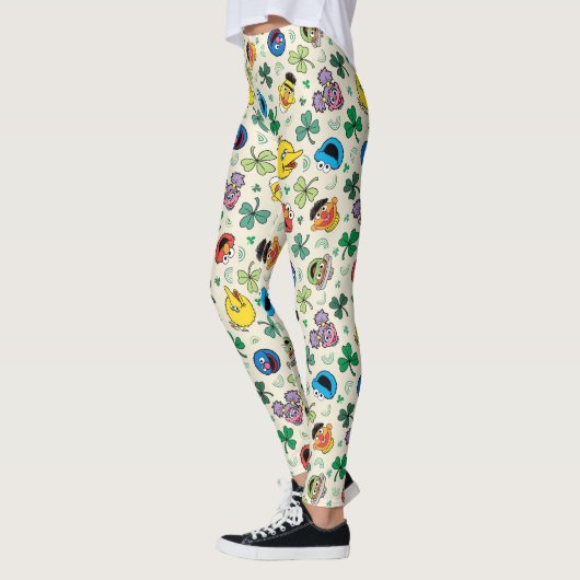 Leggings Sesame Street St. Patrick's Day Motif (Gauche)