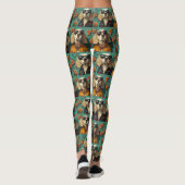 Leggings Setter anglais avec coeur Rose Saint-Valentin (Dos)