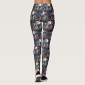 Leggings Setter Anglais Halloween Effrayant (Dos)