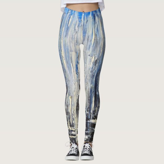 Leggings Seul dans la pluie - Légendes émotionnelles Moody (Devant)