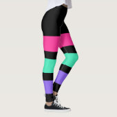 Leggings SEULEMENT LES PISTES - rose, menthe, lilas clair (Droite)