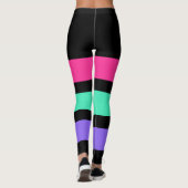 Leggings SEULEMENT LES PISTES - rose, menthe, lilas clair (Dos)