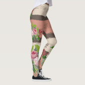 Leggings Shabby chic blooming flowers (Droite)