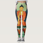 Leggings Shakyamuni Bouddha peinture, Himalaya - Dharma (Devant)