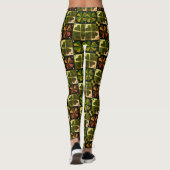 Leggings Shamrock Checkerboard Pattern (Achterkant)