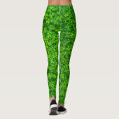 Leggings Shamrock Clover Feuille St. Patrick's Day Festive (Dos)