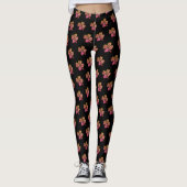 Leggings Shamrock Clover rose Motif Saint Patrick`s Day (Devant)