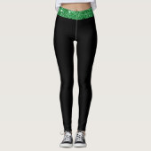 Leggings Shamrock coloré avec Pinch Me Print Stretchy (Devant)