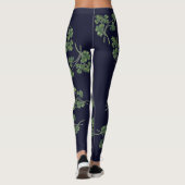 Leggings Shamrock de la marine (Dos)