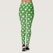 Leggings Shamrock de la Saint Patrick Motif vert (Dos)