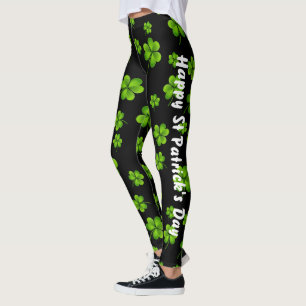 Leggings Shamrock de la Saint-Patrick personnalisable