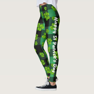 Leggings Shamrock de la Saint-Patrick personnalisable