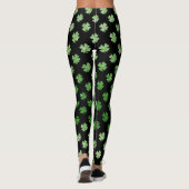 Leggings Shamrock de Parties scintillant vert irlandais per (Dos)
