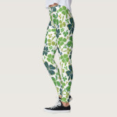 Leggings Shamrock de trèfle vert Motif Saint Patrick`s Day  (Gauche)