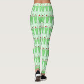 Leggings Shamrock Green Mint Shake Milkshake Aliments Legga (Dos)