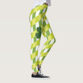 Leggings Shamrock & Green Stripes - Soyez irlandais pour un (Droite)
