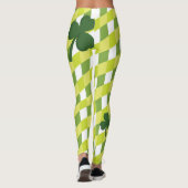 Leggings Shamrock & Green Stripes - Soyez irlandais pour un (Dos)