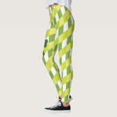 Leggings Shamrock & Green Stripes - Soyez irlandais pour un (Gauche)