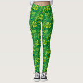 Leggings Shamrock irlandais (Devant)