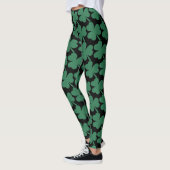 Leggings Shamrock irlandais Parties scintillant verte St. P (Gauche)