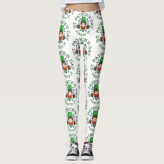 Leggings shamrock leprechaun (Devant)