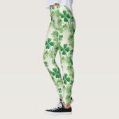 Leggings Shamrock Quatre feuilles Clover St Patrick's Day (Gauche)