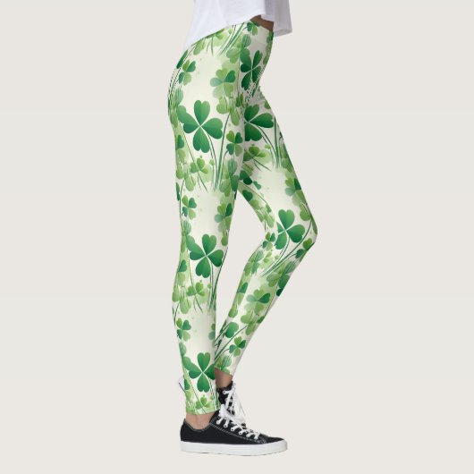 Leggings Shamrock Quatre feuilles Clover St Patrick's Day (Droite)