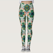 Leggings Shamrock Rainbows. Saint-Patty's Day (Devant)