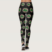 Leggings Shamrock rose sur les pattes celtiques (Dos)