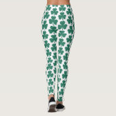 Leggings Shamrock Shape Plaid Classic Green (Dos)