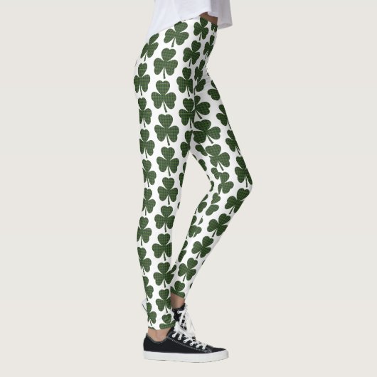 Leggings Shamrock Shape Plaid Dark Green (Droite)