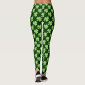 Leggings Shamrock vert Clover Pois St. Patrick's Day (Dos)