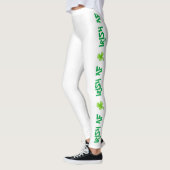 Leggings Shamrock vert irlandais de la Saint Patrick (Gauche)